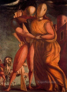 Giorgio de Chirico Painting - hector and andromache 1924 Giorgio de Chirico Metaphysical surrealism